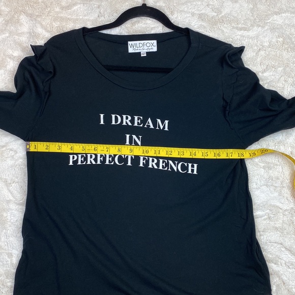 Wildfox Couture Brand I Dream in perfect French Ruffle pullover sweater tee top - Picture 9 of 9
